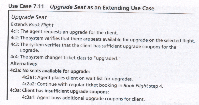 Upgrade Seat Use Case